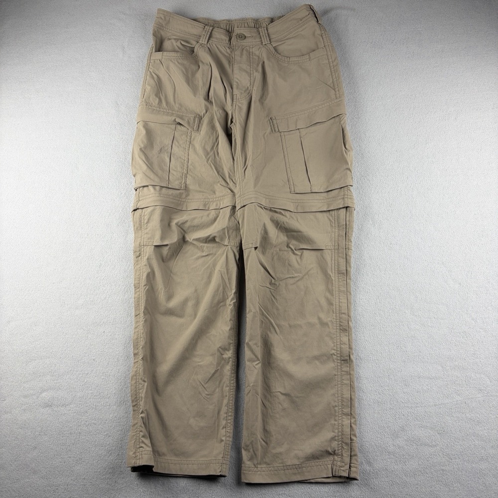 REI Co-op Convertible Cargo Hiking Pants Zip Off Tan Men's 32x30